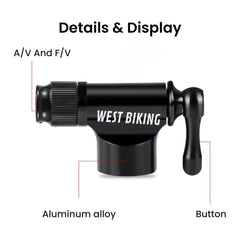 Bike Pump Mini CO2 Inflator –  Valve Adapter