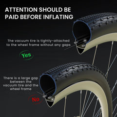 Bike Tubeless Tire Booster 1.3L Air Bottle with Valve