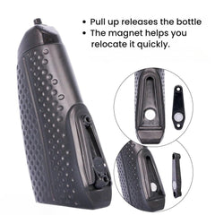 Bike Water Bottle with Cage & Magnetic Mount