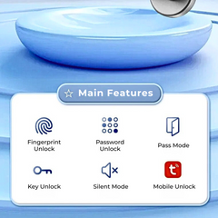 Biometric Smart Door Lock — Fingerprint, PIN & Tuya App