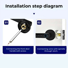 Biometric Smart Door Lock — Fingerprint, PIN & Tuya App