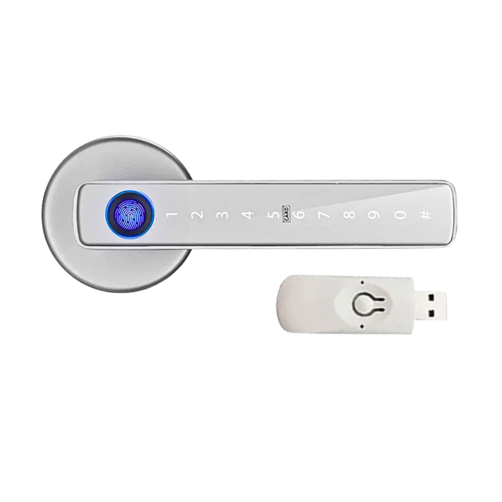 Biometric Smart Door Lock — Fingerprint, PIN & Tuya App