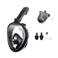 Full Face Snorkel Mask 180° View Anti-Fog Leak-Proof