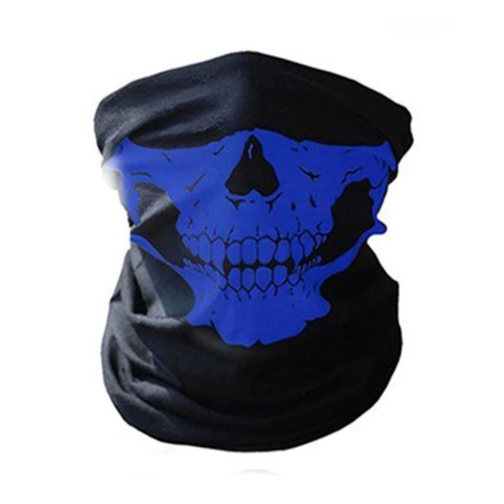 Skull Face Mask Neck Gaiter for Motorcycle & Outdoors