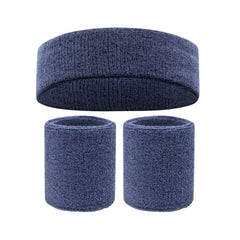 Sports Sweatband & Wristband Set – Cotton Comfort