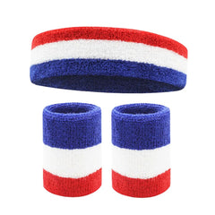 Sports Sweatband & Wristband Set – Cotton Comfort