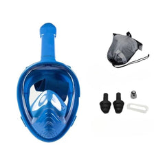 Full Face Snorkel Mask 180° View Anti-Fog Leak-Proof