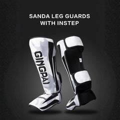 Boxing Shin Guards PU Leather Leg Protectors
