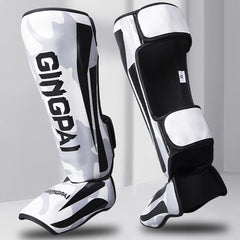 Boxing Shin Guards PU Leather Leg Protectors