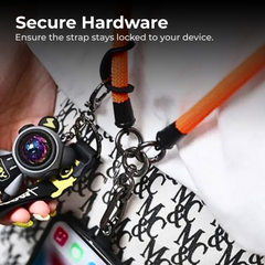 Braided Phone Strap Lanyard with Metal Swivel Clip