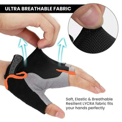Breathable Half-Finger Cycling Gloves — Padded Grip