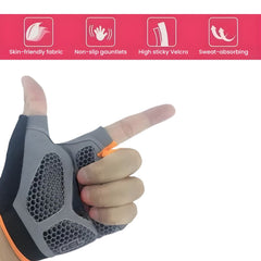 Breathable Half-Finger Cycling Gloves — Padded Grip
