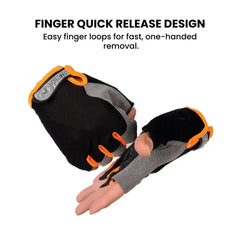 Breathable Half-Finger Cycling Gloves — Padded Grip