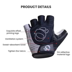 Breathable Half-Finger Cycling Gloves — Shock Absorb