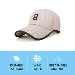 Breathable Mesh Running Cap – Quick-Dry UV Sun Hat