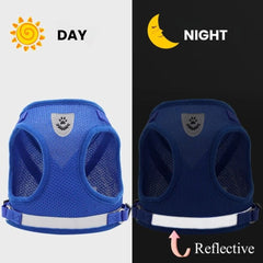 Breathable Reflective Dog Harness with Leash – Soft Mesh
