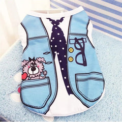 Cute Cartoon Pet Clothes for Small Dogs & Cats