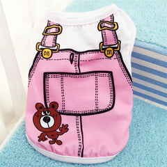 Cute Cartoon Pet Clothes for Small Dogs & Cats