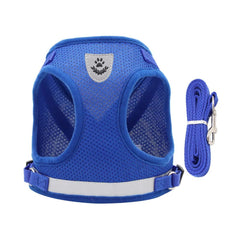 Breathable Reflective Dog Harness with Leash – Soft Mesh