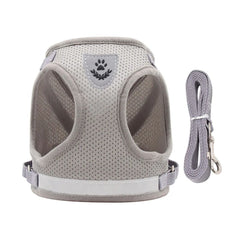 Breathable Reflective Dog Harness with Leash – Soft Mesh