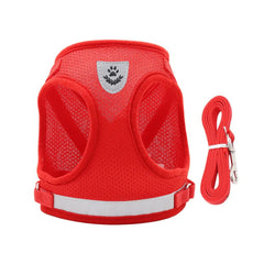 Breathable Reflective Dog Harness with Leash – Soft Mesh