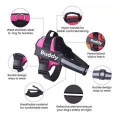 Buddy Reflective Dog Harness - Padded & Adjustable