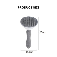 Button Pet Grooming Brush — One-Click Hair Remover