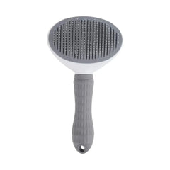 Button Pet Grooming Brush — One-Click Hair Remover