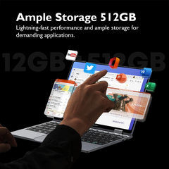 CHUWI MiniBook X: 2-in-1 Laptop, 12GB, 512GB SSD, Win 11