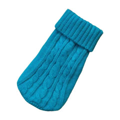 Cable Knit Dog Sweater – Warm Winter Pet Jumper S-XL