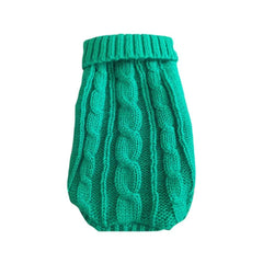 Cable Knit Dog Sweater – Warm Winter Pet Jumper S-XL