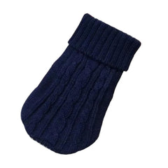 Cable Knit Dog Sweater – Warm Winter Pet Jumper S-XL