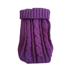 Cable Knit Dog Sweater – Warm Winter Pet Jumper S-XL