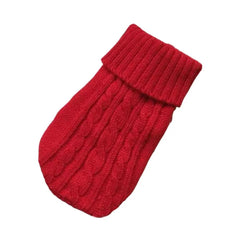 Cable Knit Dog Sweater – Warm Winter Pet Jumper S-XL