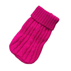 Cable Knit Dog Sweater – Warm Winter Pet Jumper S-XL