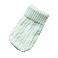 Cable Knit Dog Sweater – Warm Winter Pet Jumper S-XL