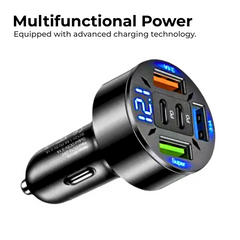 250W 5-Port Fast Car Charger for All Your Devices