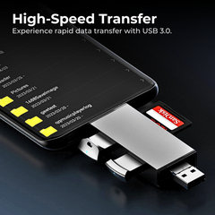 7-in-1 USB 3.0 Card Reader for SD & Micro SD