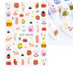 Cat Nail Stickers 3D Kawaii Design for Cute Manicure Charm