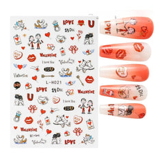 Cat Nail Stickers 3D Kawaii Design for Cute Manicure Charm