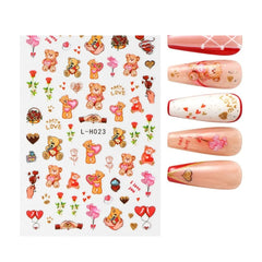 Cat Nail Stickers 3D Kawaii Design for Cute Manicure Charm