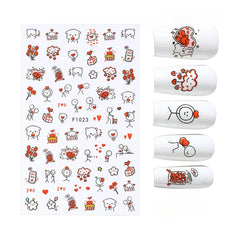 Cat Nail Stickers 3D Kawaii Design for Cute Manicure Charm