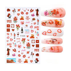 Cat Nail Stickers 3D Kawaii Design for Cute Manicure Charm