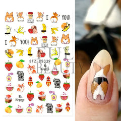 Cat Nail Stickers 3D Kawaii Design for Cute Manicure Charm