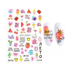 Cat Nail Stickers 3D Kawaii Design for Cute Manicure Charm