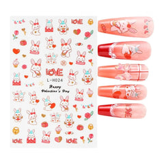 Cat Nail Stickers 3D Kawaii Design for Cute Manicure Charm