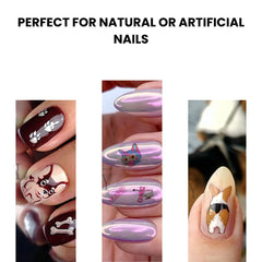 Cat Nail Stickers 3D Kawaii Design for Cute Manicure Charm