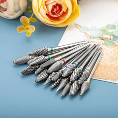 Pro Nail Drill Bit Set — 2.35mm Ceramic Burrs