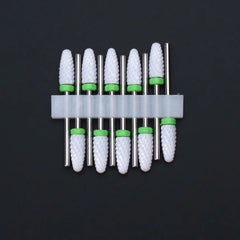 Ceramic Nail Drill Bits Set 10pcs for Manicure Pedicure Tool
