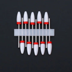Ceramic Nail Drill Bits Set 10pcs for Manicure Pedicure Tool